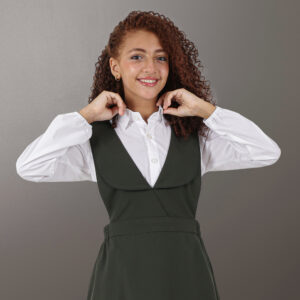 زي مدرسي زيتي شيال أنيق