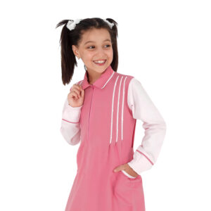 زي مدرسي وردي كامل وعصري