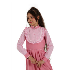 زي مدرسي وردي كامل بتصميم انيق