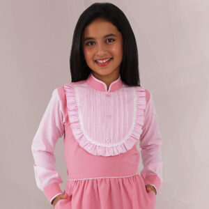 زي مدرسي وردي كامل بتصميم عصري