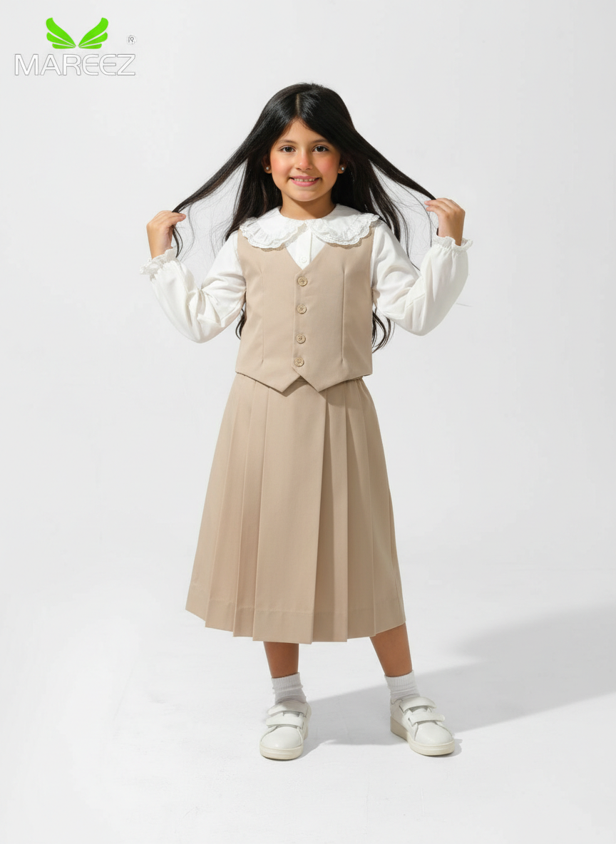 تنورة بيج للروضة